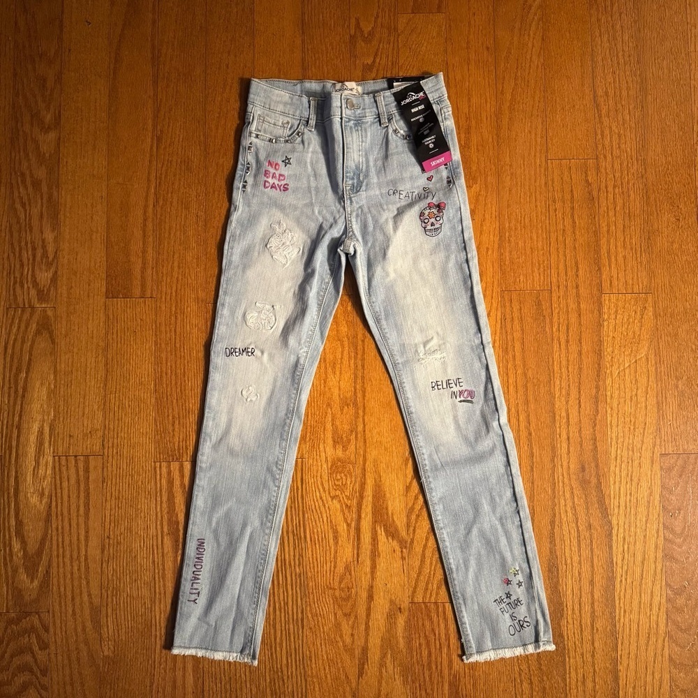 NWT Jordache Blue Skinny Jeans Girls Size 12